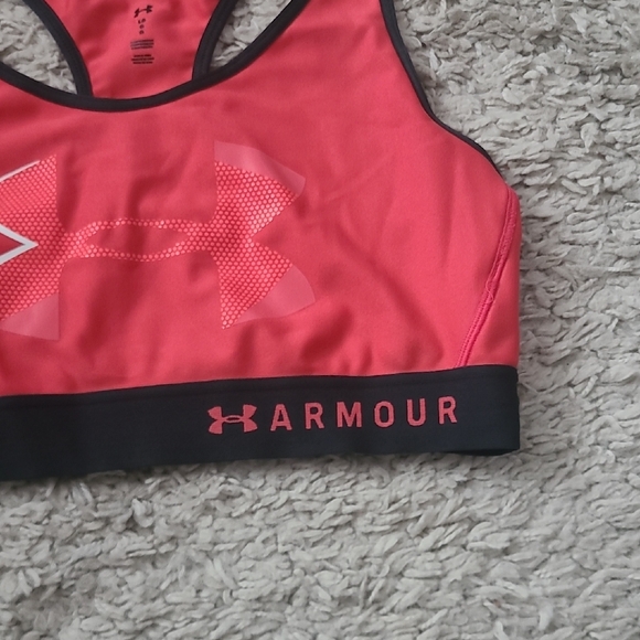 Under Armour Women's Vibrant Red Sports Bra - Picture 4 of 5